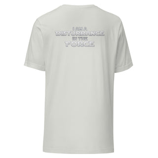 a white t - shirt that says i am a distance force
