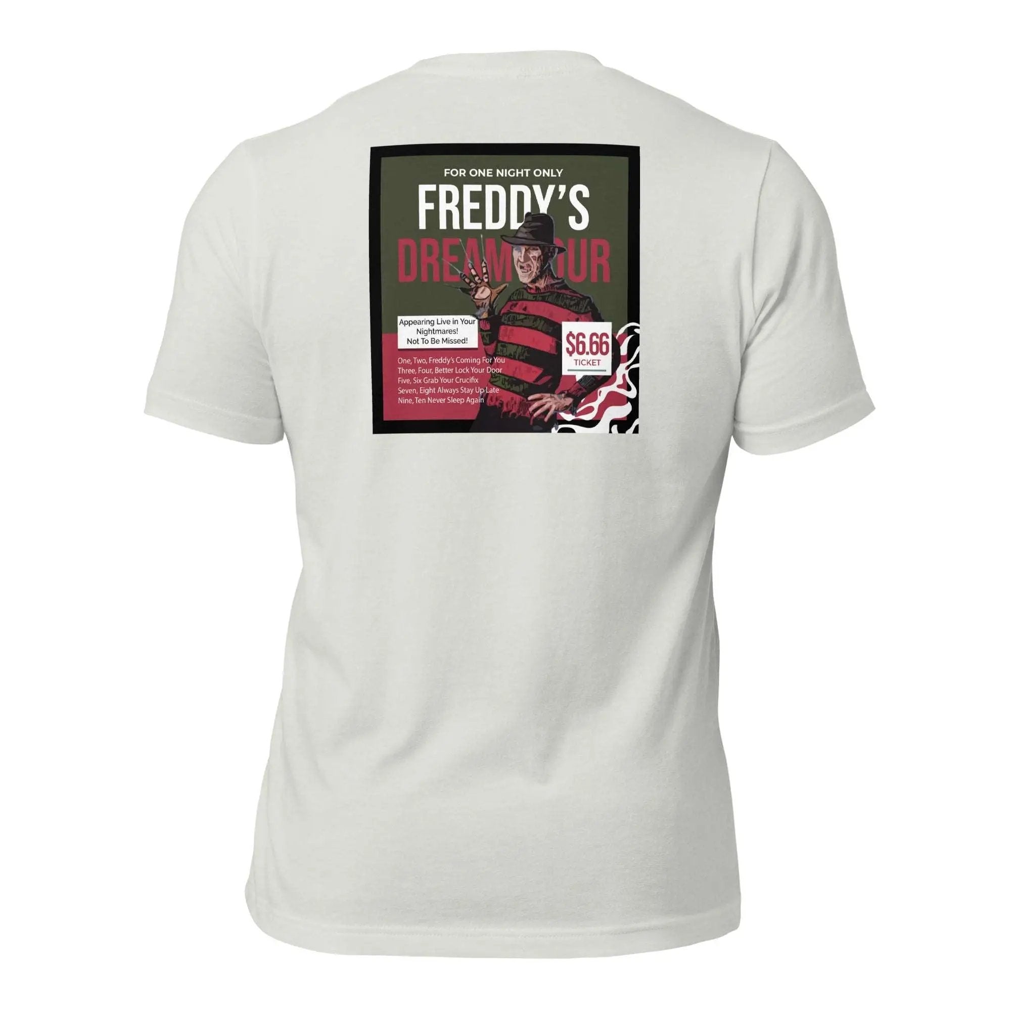 Freddy's Dream Tour Unisex t-shirt (Back)