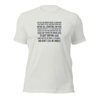 a white t - shirt with a poem written on it