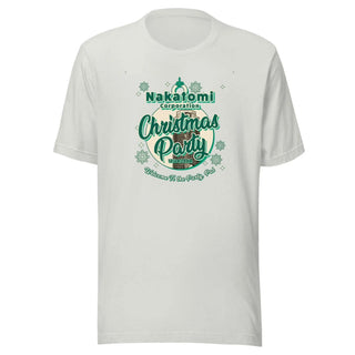 a white t - shirt with the words christmas party on it
