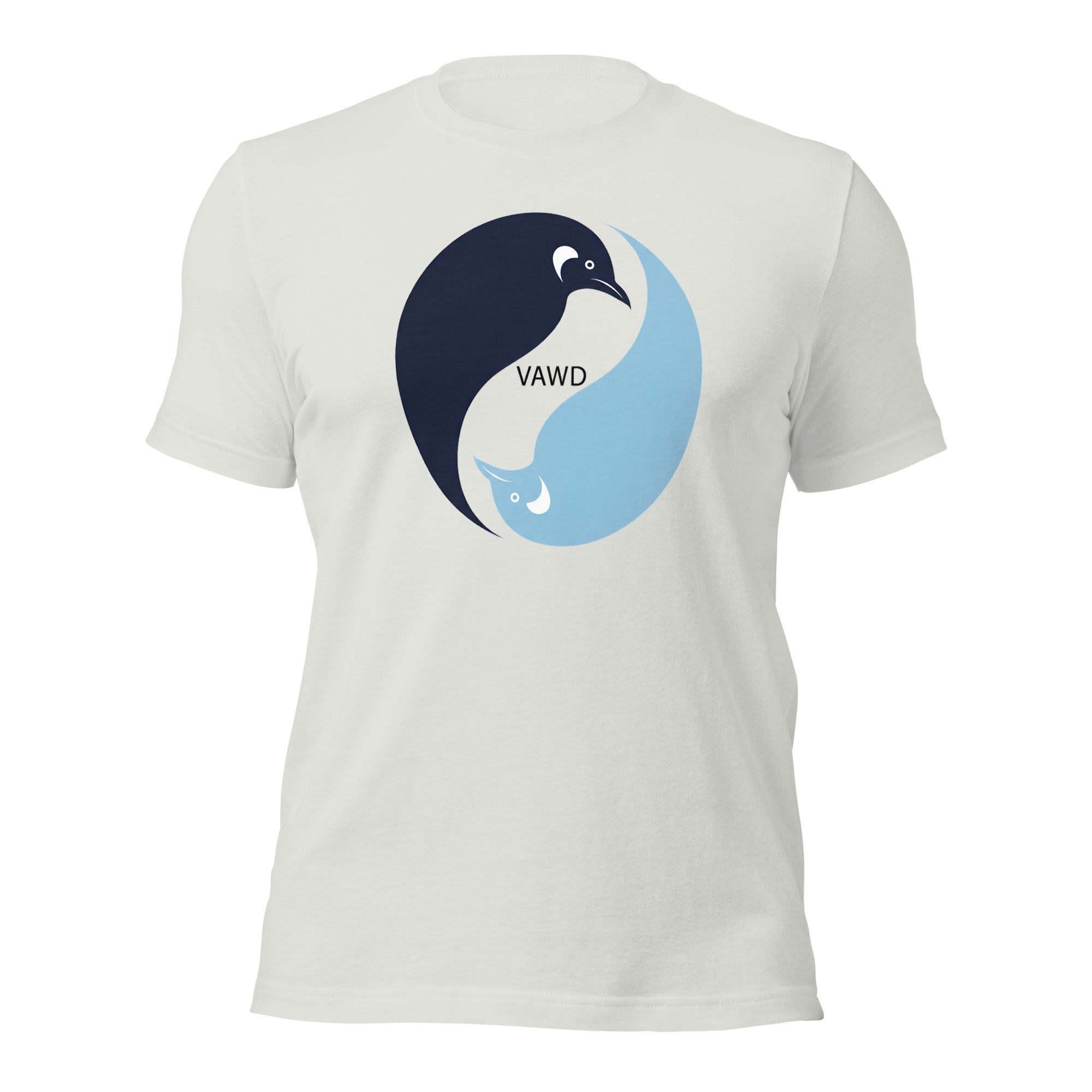 Yin Yang Penguins Unisex t-shirt