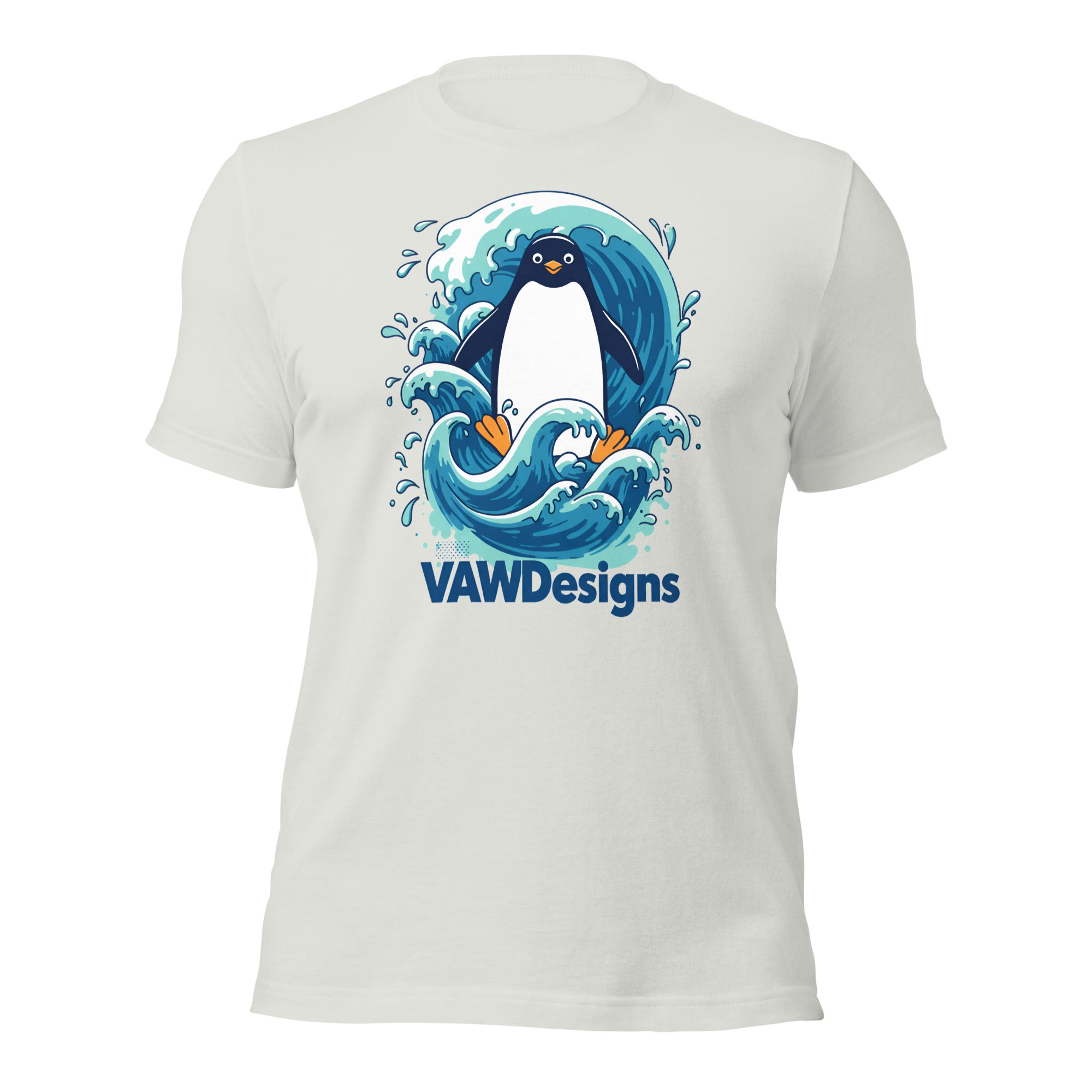 Wave Penguin Unisex t-shirt