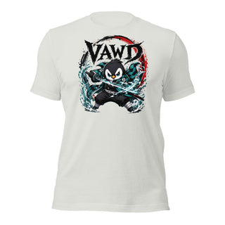 Anime Sword Warrior Penguin Graphic Design Tee