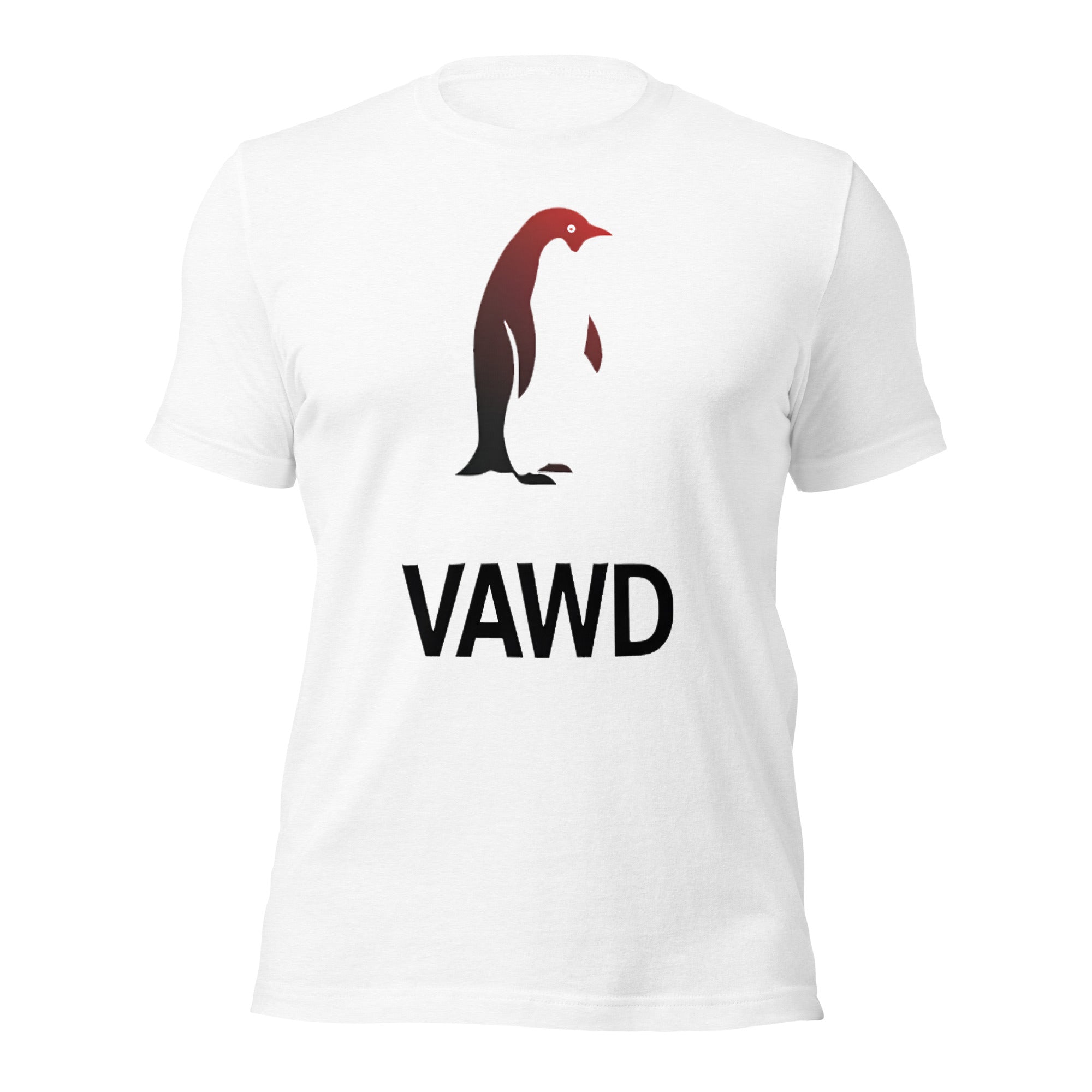 Minimalist Gradient Penguin Unisex t-shirt