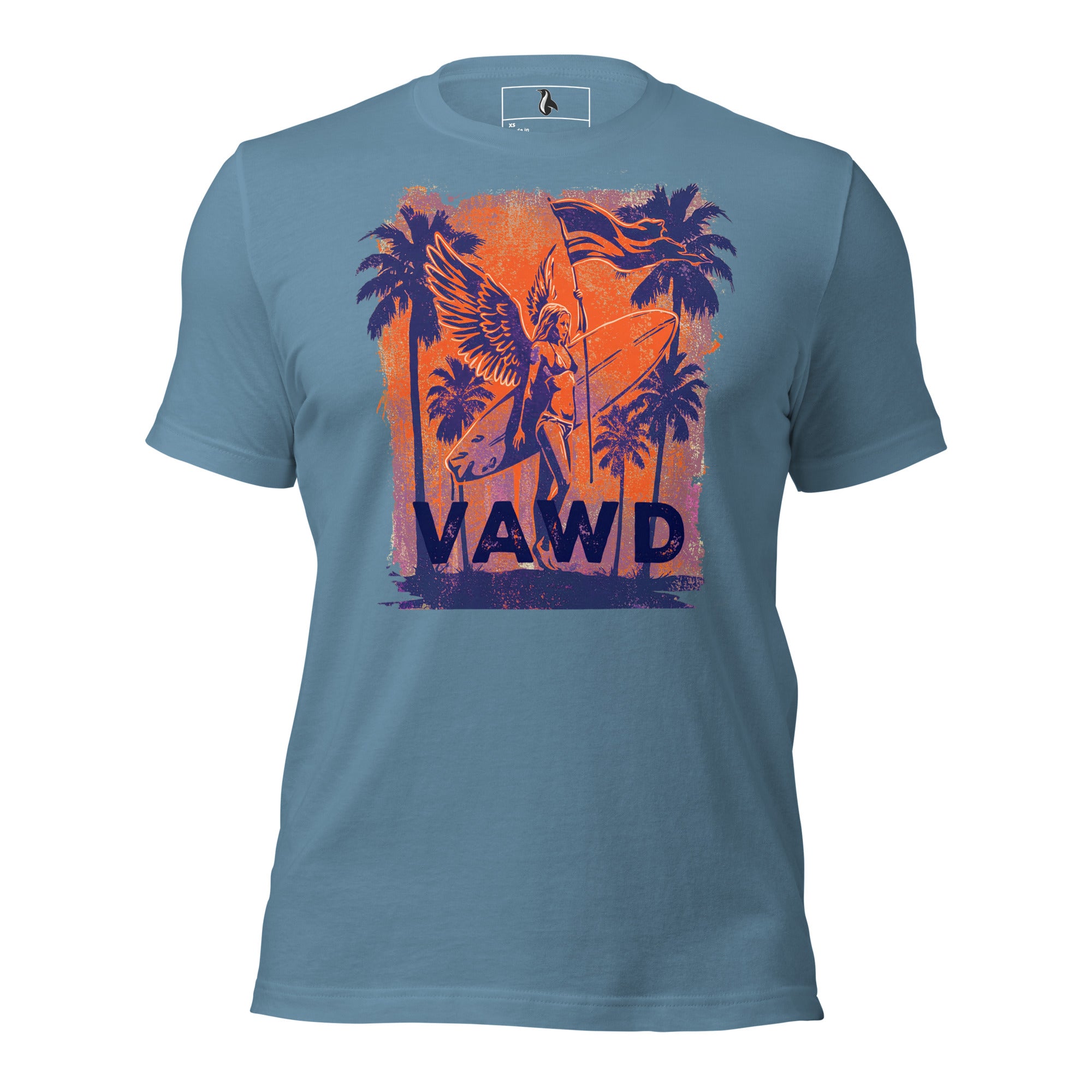 VAWD Vintage Rock & Roll Beach Tee – Retro Surf and Music-Inspired Unisex T-Shirt