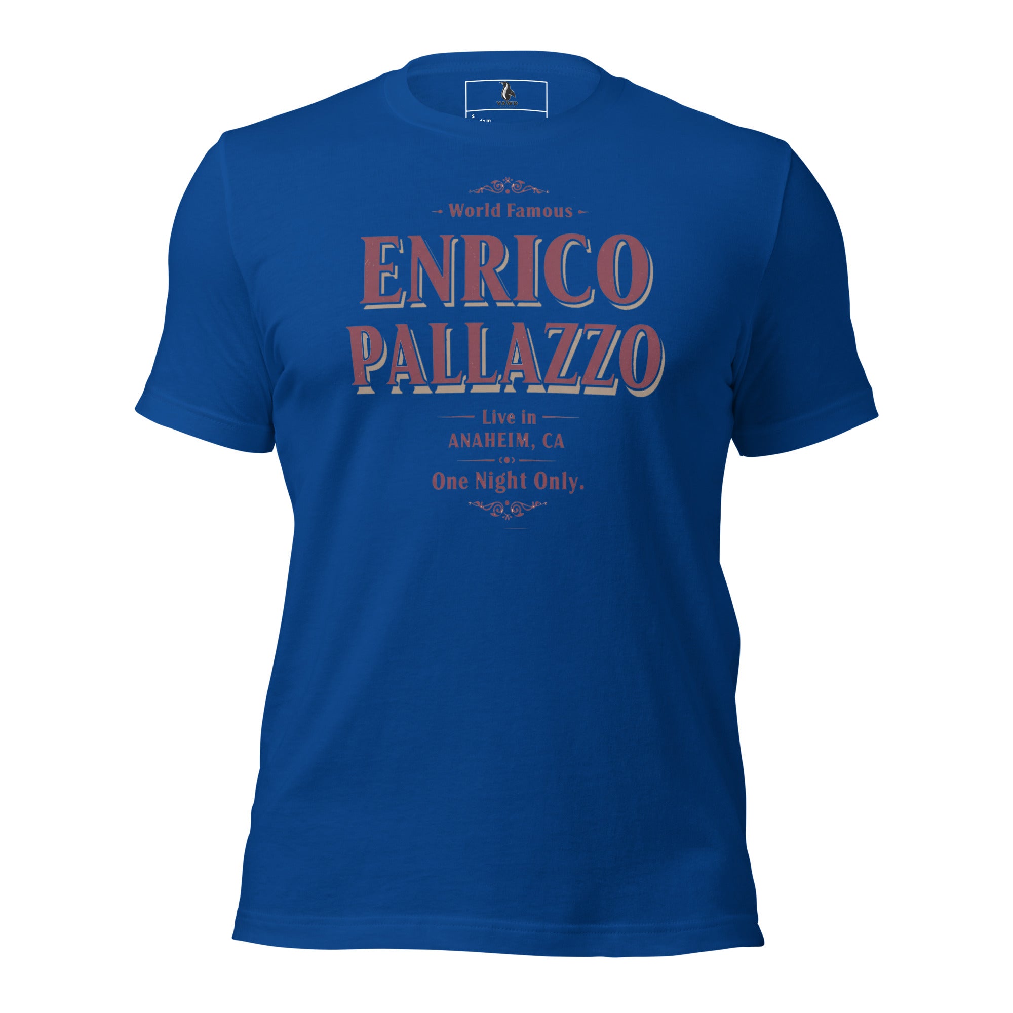 World Famous Enrico Pallazzo T-Shirt – Funny The Naked Gun Movie Inspired Graphic Tee