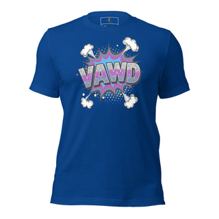 Pop Art Comic Logo Tee – Comic Book Style Graphic T-Shirt