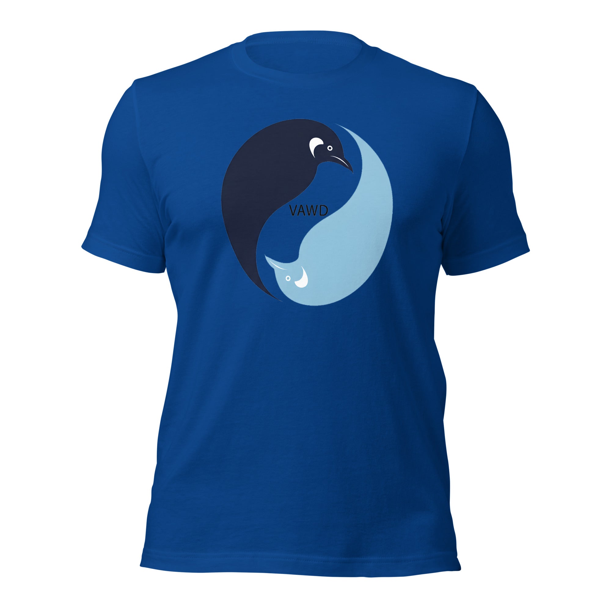Yin Yang Penguins Unisex t-shirt