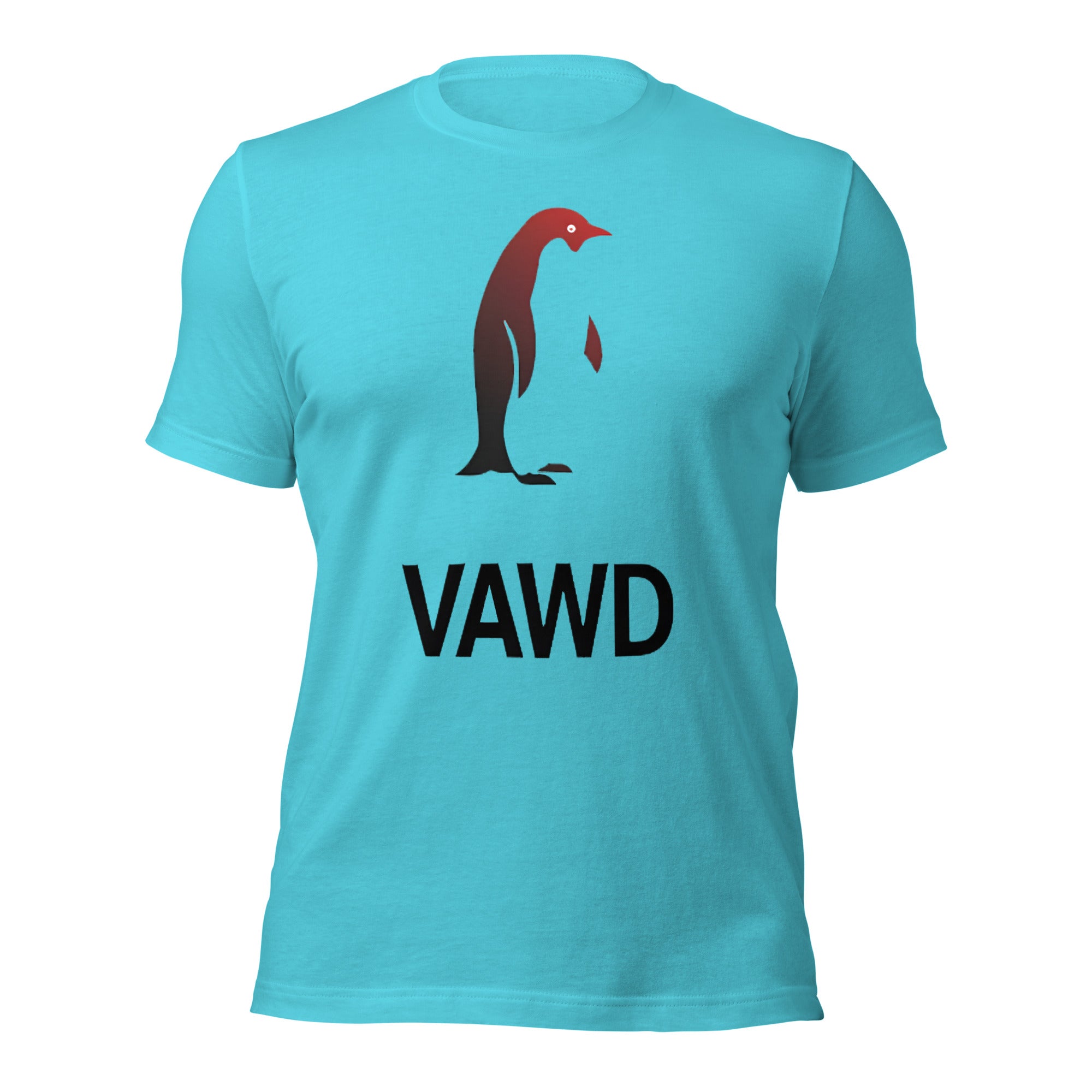 Minimalist Gradient Penguin Unisex t-shirt