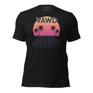 Retro Sunset Grid Unisex t-shirt