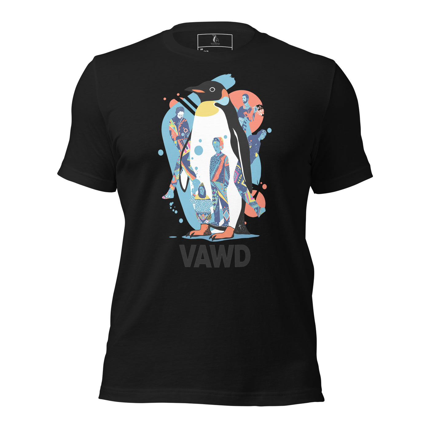 Psychedelic Penguin Tee – Colorful Indie Rock Inspired Graphic T-Shirt