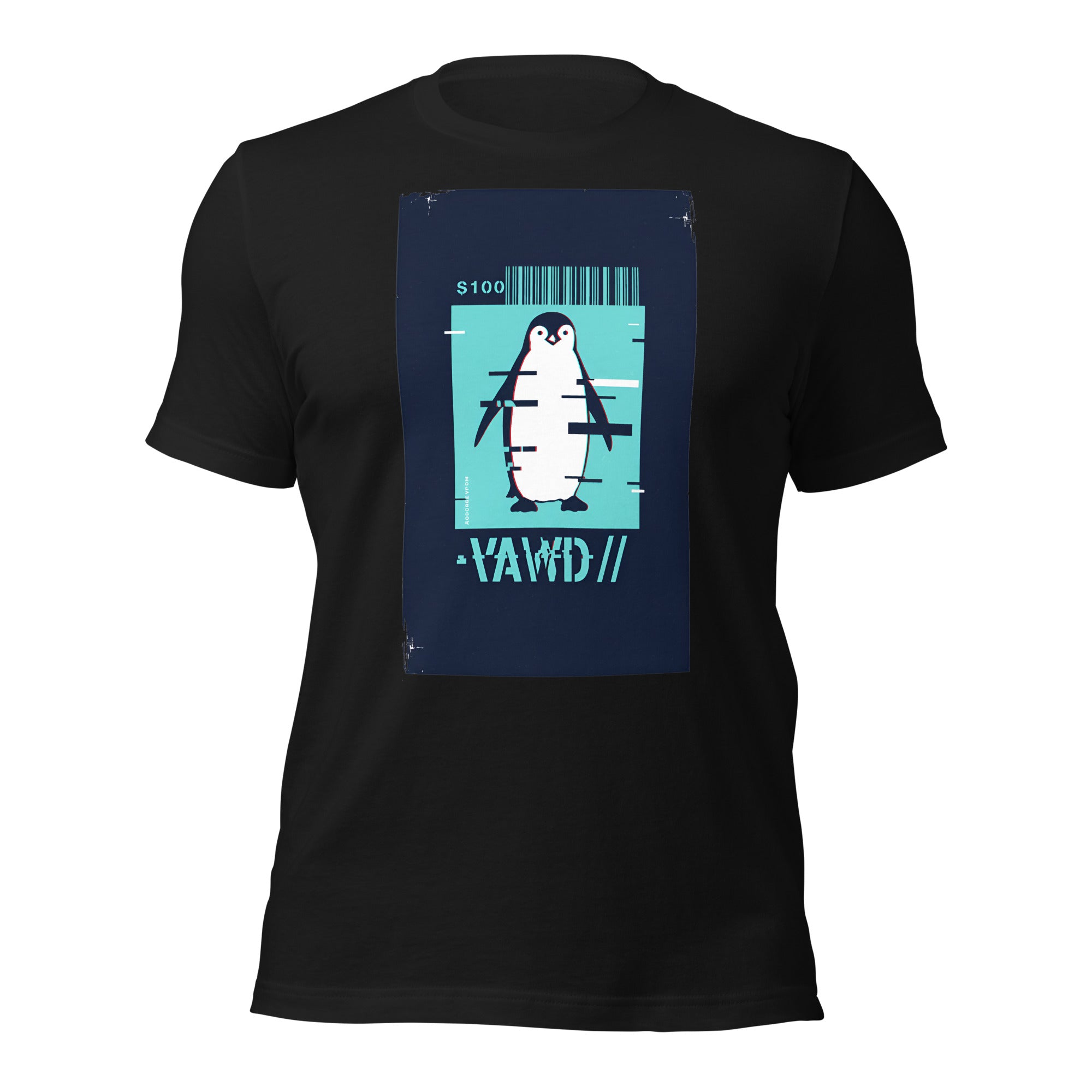Glitch Penguin Unisex t-shirt