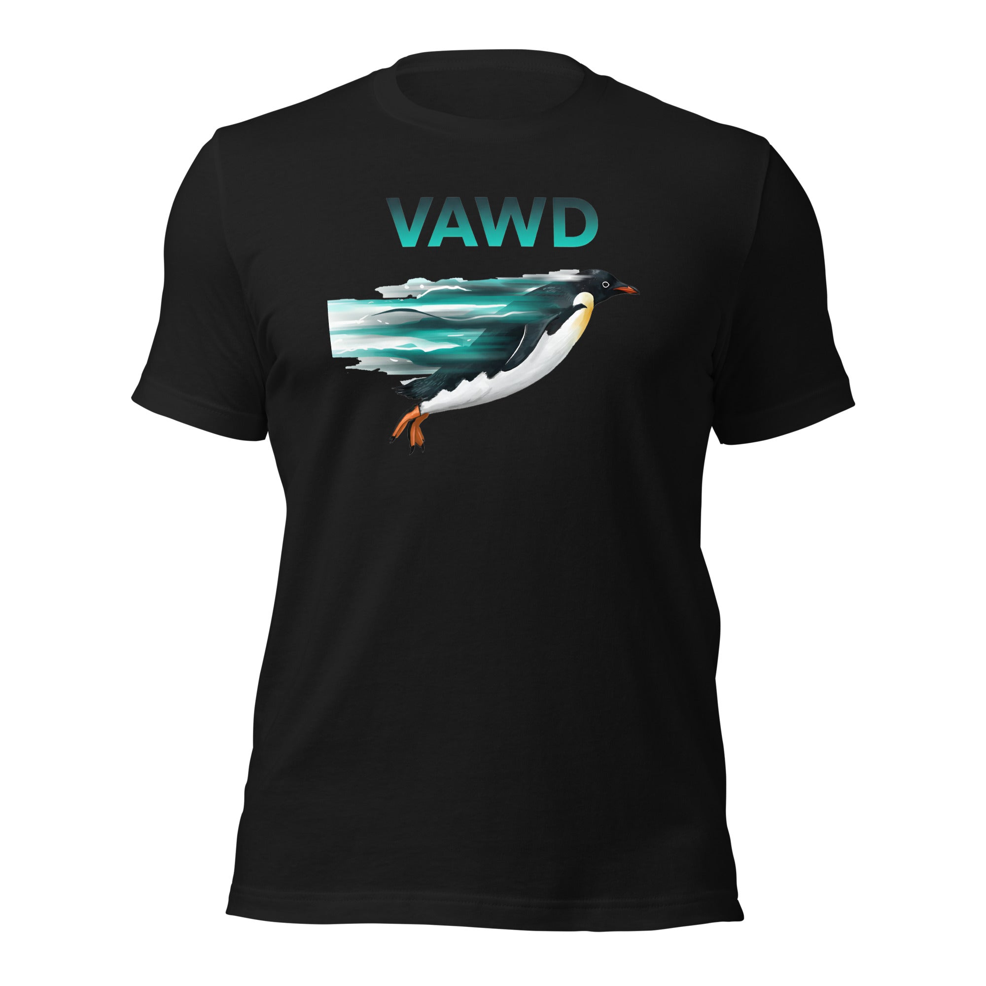 Dynamic Penguin Unisex t-shirt