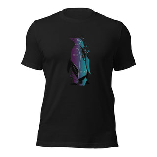 Prismatic Penguin Unisex T-shirt by VAWDesigns