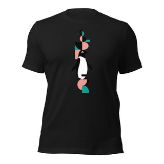 Modern Geometric Penguin Unisex T-Shirt