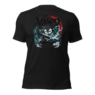 Anime Sword Warrior Penguin Graphic Design Tee