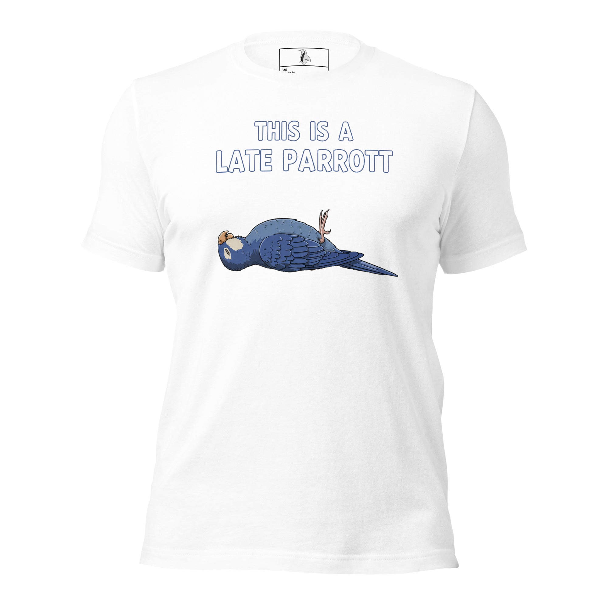 This Is a Late Parrot T-Shirt – Funny Monty Python Dead Parrot Sketch Inspired Tee