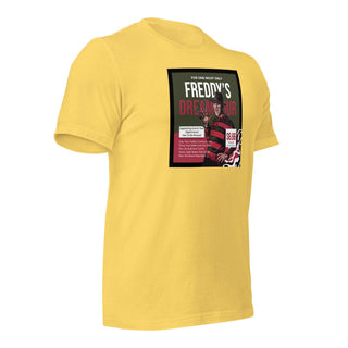 a yellow t - shirt with a picture of a football player