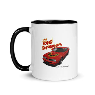 The Red Dragon Mug with Color Inside