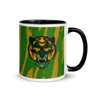 MOTU Inspired Green and Orange Tiger Mug with Color Inside