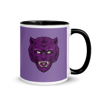 MOTU inspired Purple and Black Tiger Mug with Color Inside