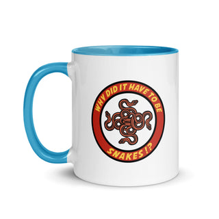 Why Did It Have To Be Snakes? Mug with Color Inside