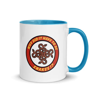 Why Did It Have To Be Snakes? Mug with Color Inside