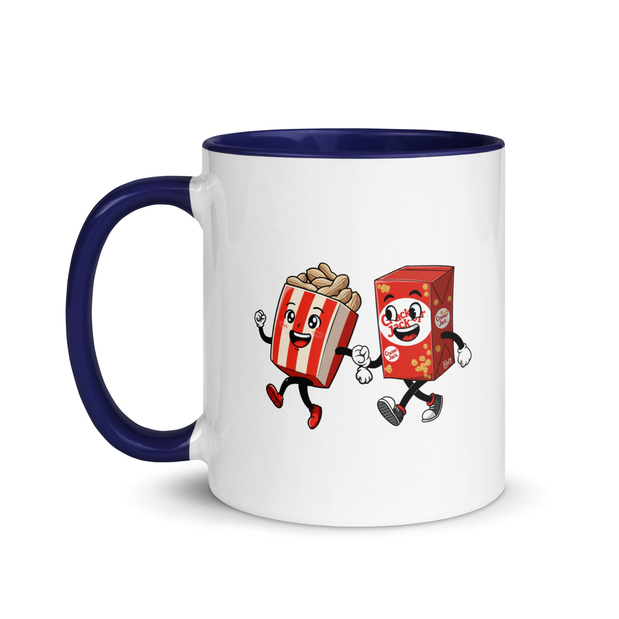Peanuts and Cracker Jack Mug with Color Inside