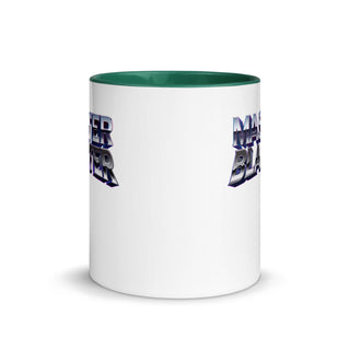 a white and green coffee mug with the words made in the usa on it