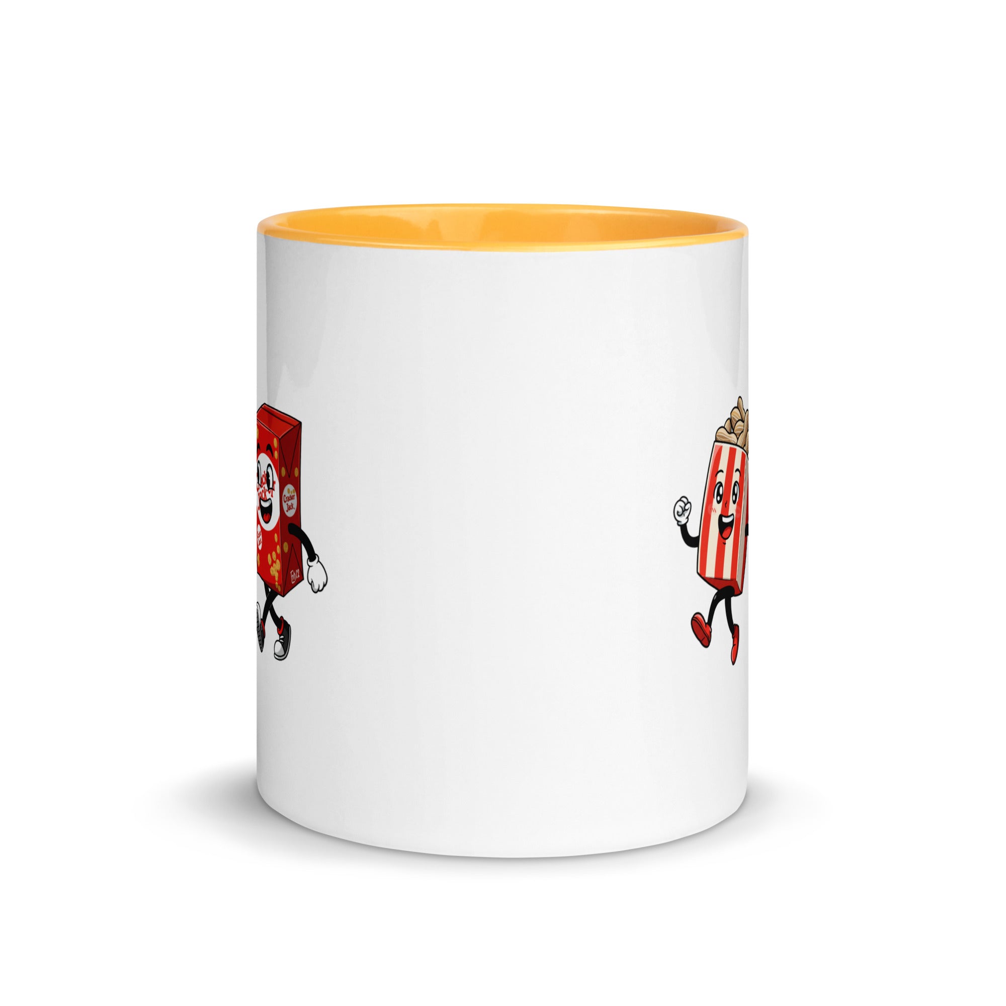 Peanuts and Cracker Jack Mug with Color Inside
