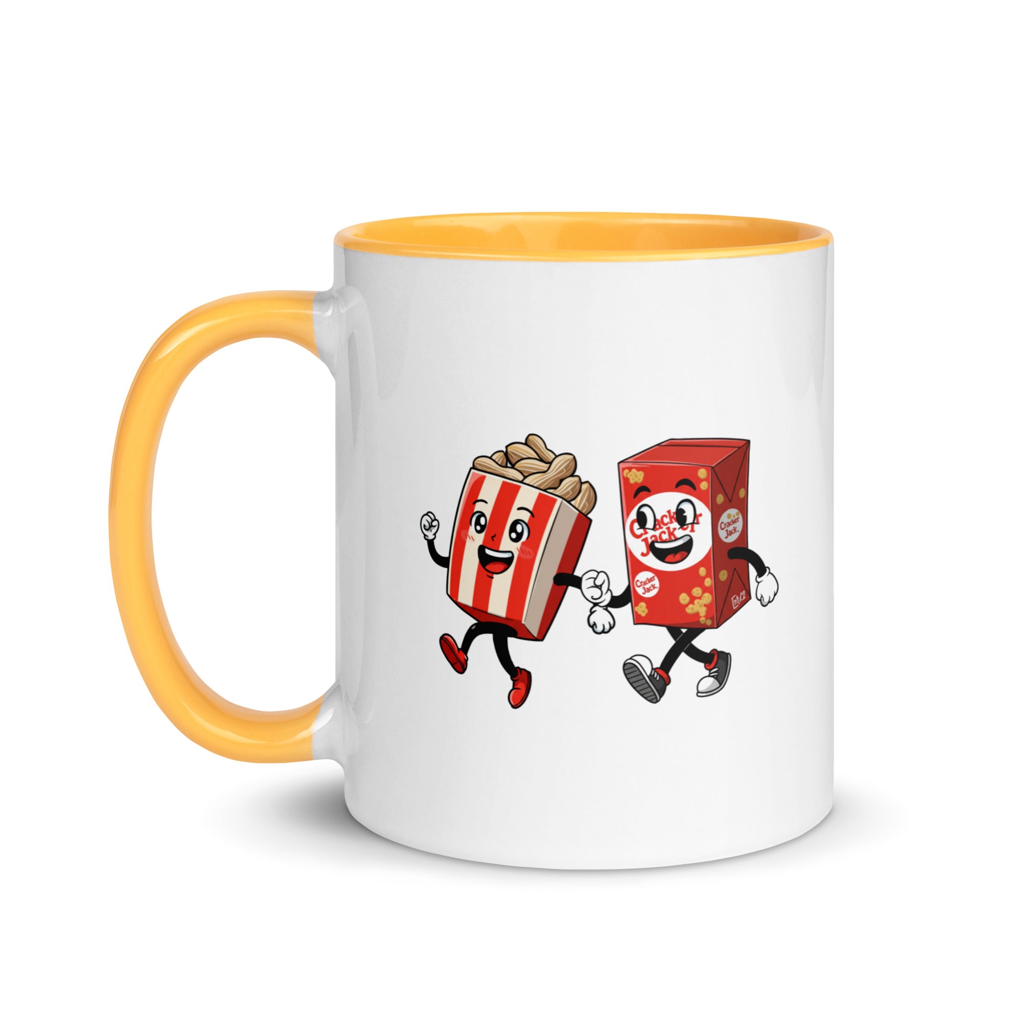 Peanuts and Cracker Jack Mug with Color Inside