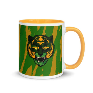 MOTU Inspired Green and Orange Tiger Mug with Color Inside