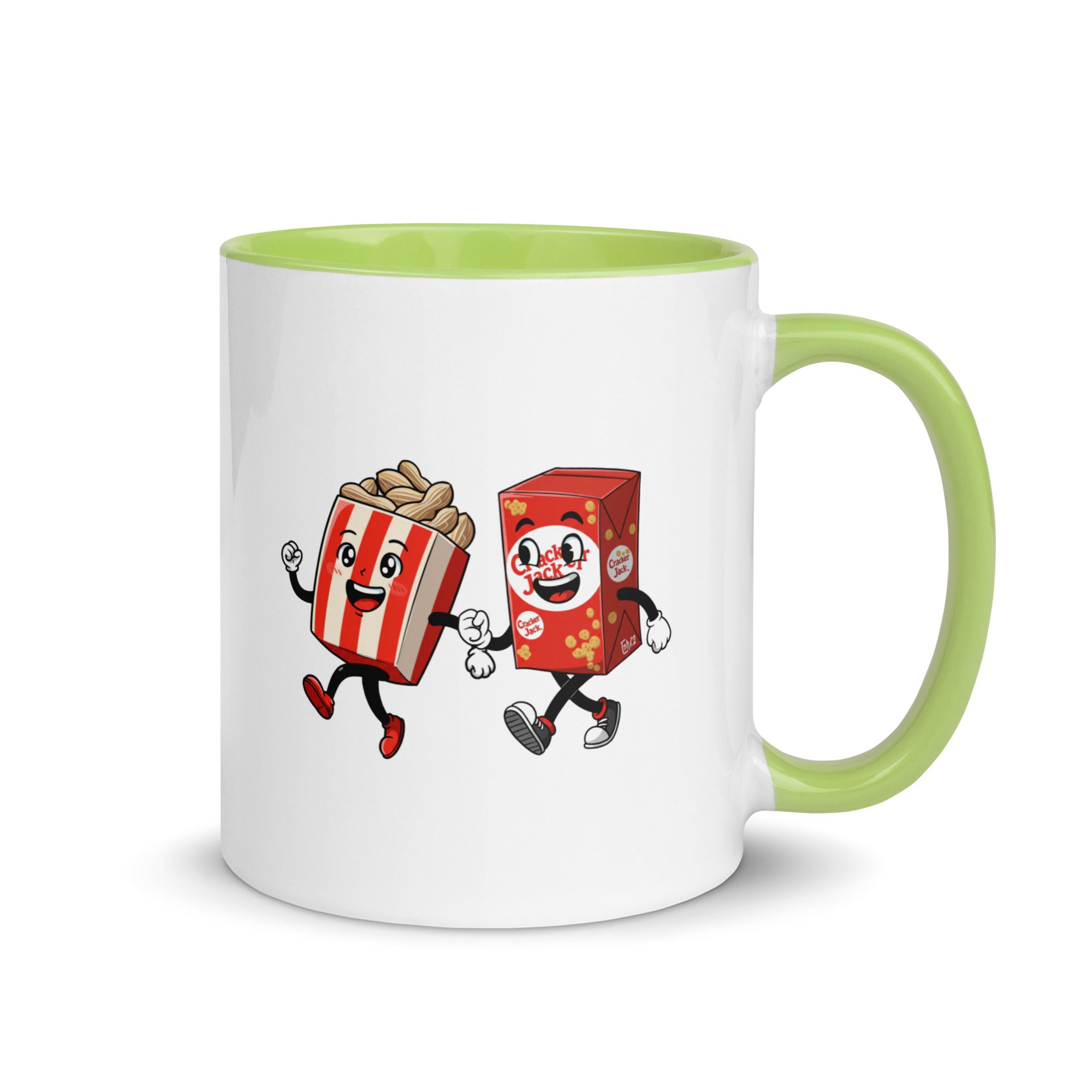 Peanuts and Cracker Jack Mug with Color Inside