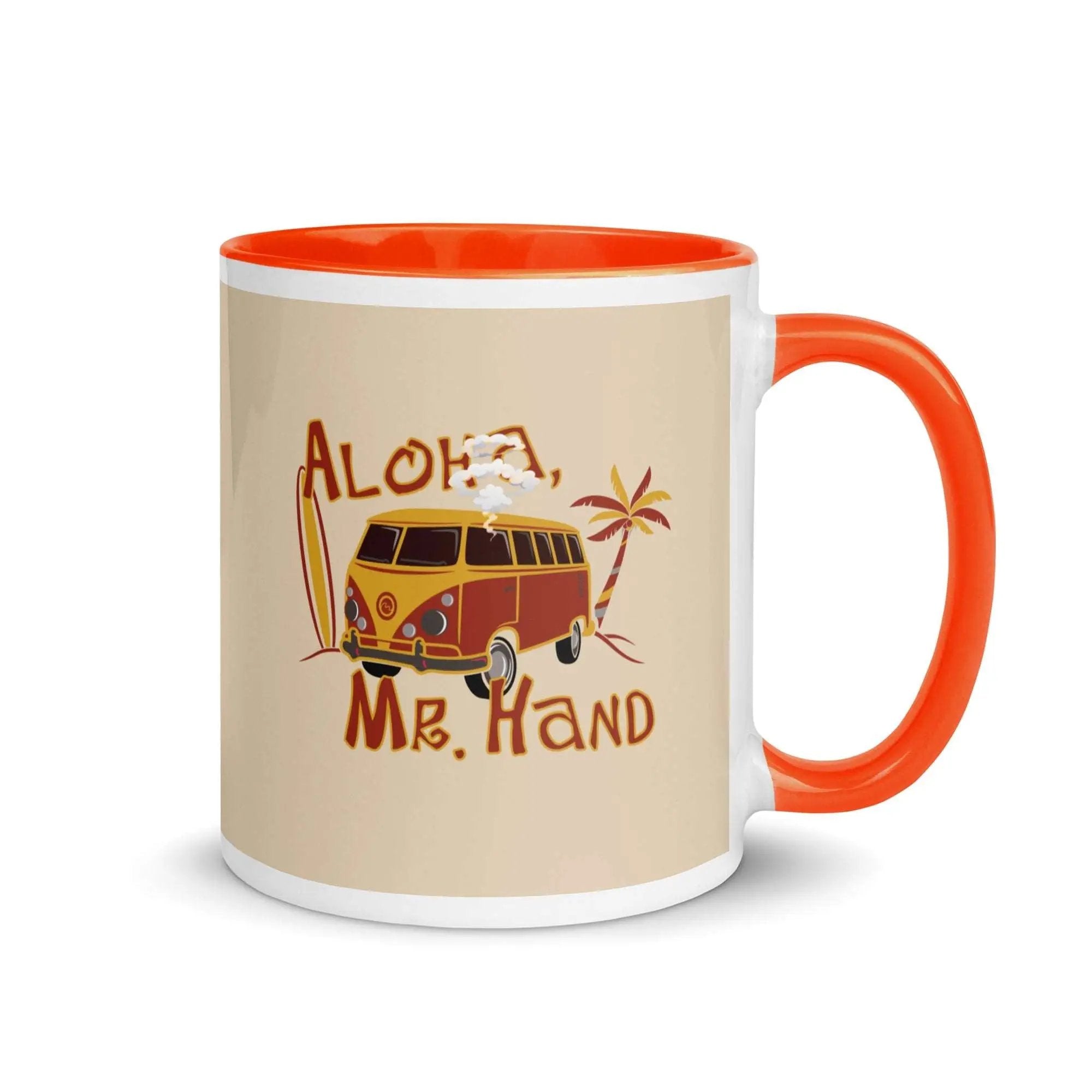 Aloha Mr. Hand! Mug with Color Inside