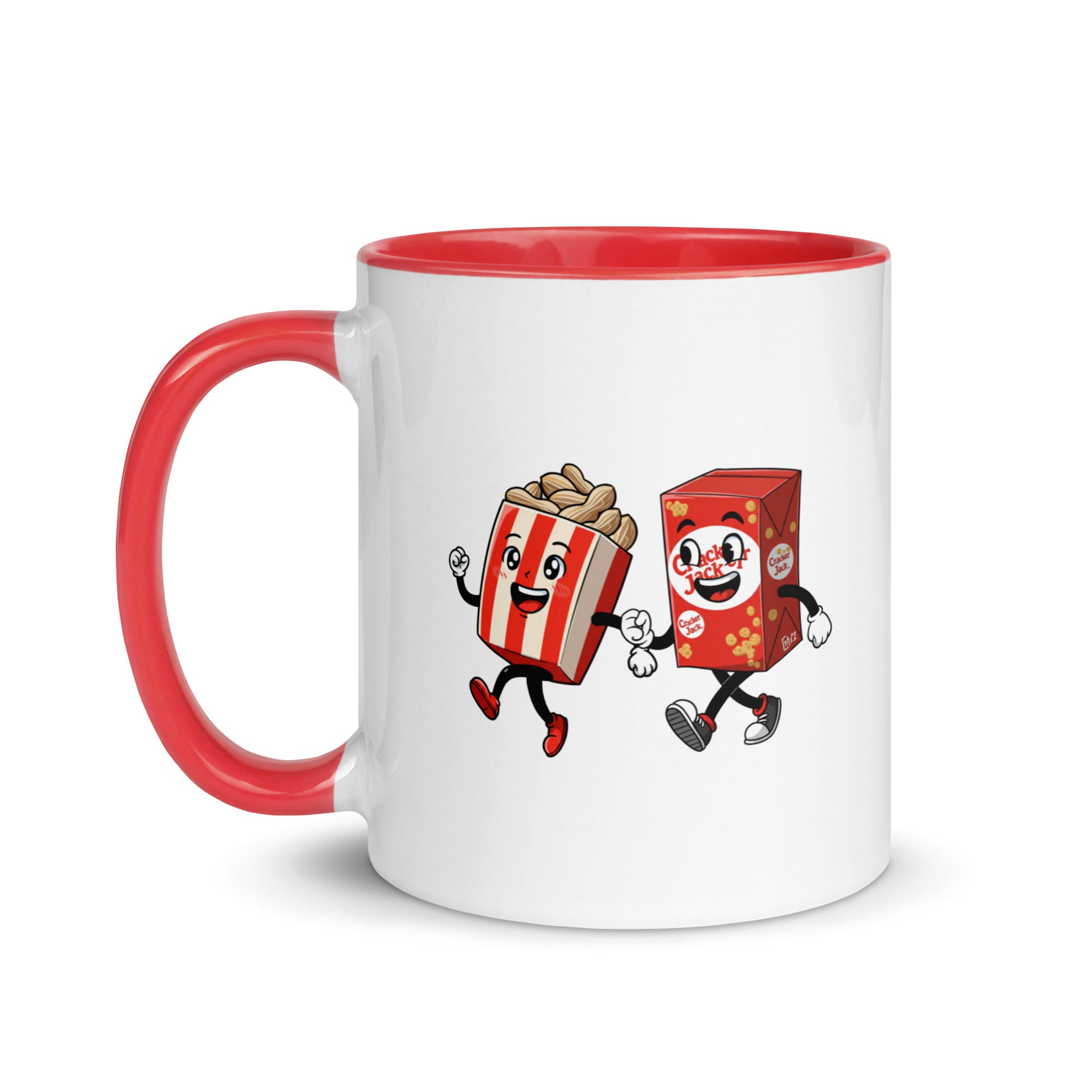 Peanuts and Cracker Jack Mug with Color Inside