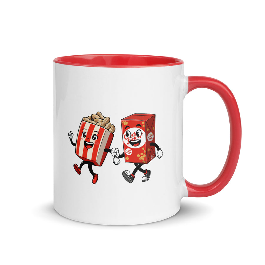 Peanuts and Cracker Jack Mug with Color Inside