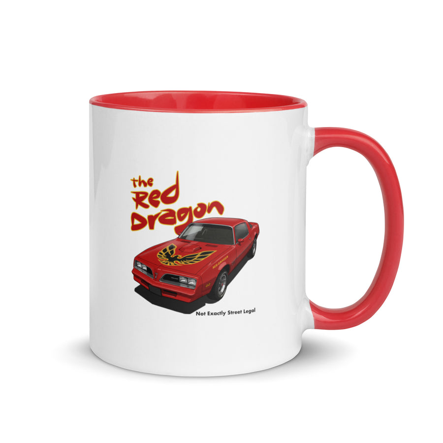 The Red Dragon Mug with Color Inside