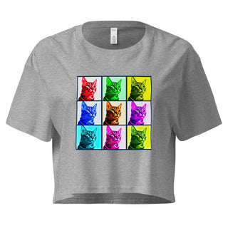 Warhol Cats Women’s crop top