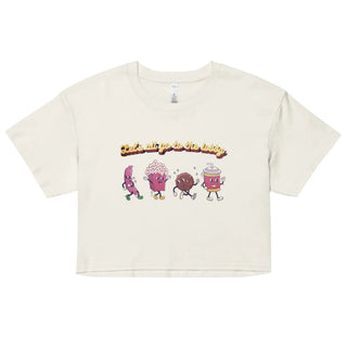 a white t - shirt with cartoon characters on it