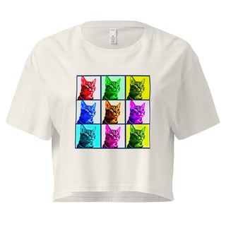 Warhol Cats Women’s crop top