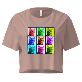Warhol Cats Women’s crop top