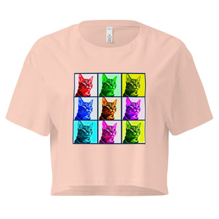 Warhol Cats Women’s crop top