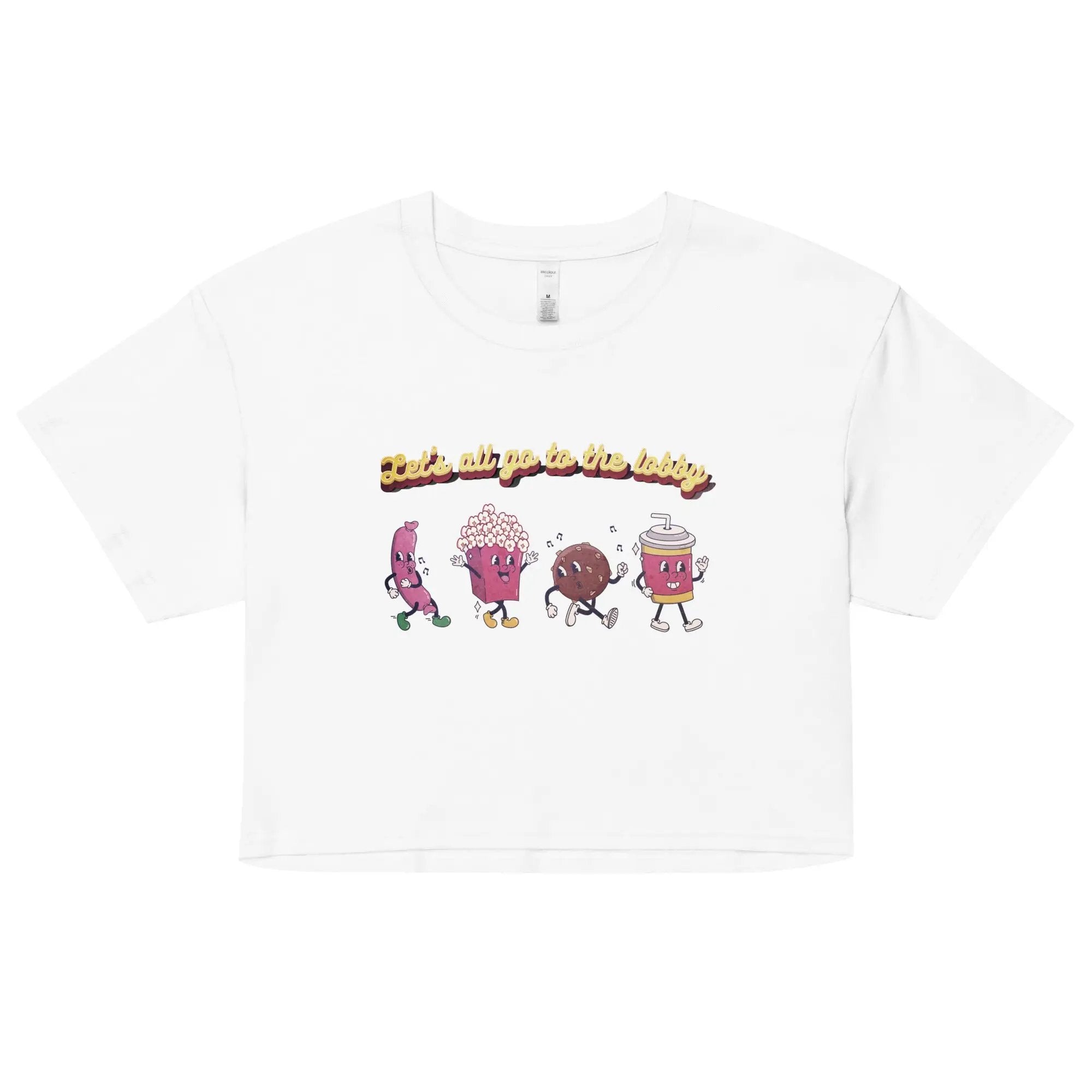 a pink t - shirt with cartoon characters on it