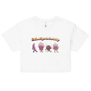 a white t - shirt with three cartoon characters on it