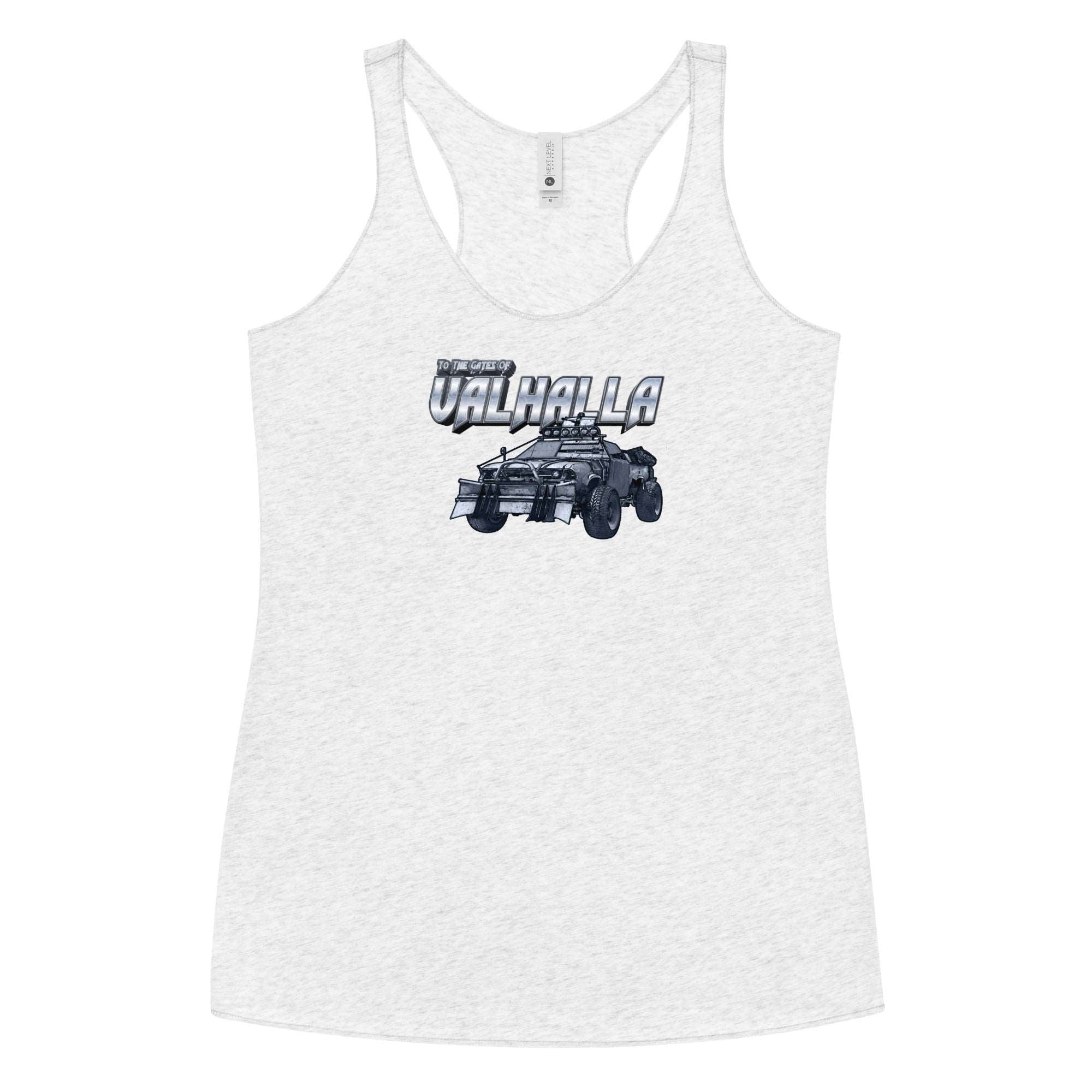 a women's tank top with an image of a truck