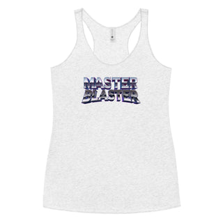 a women's tank top that says master blaster