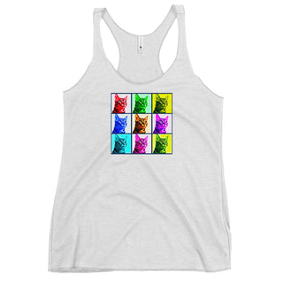 Warhol Cats Women's Racerback Tank
