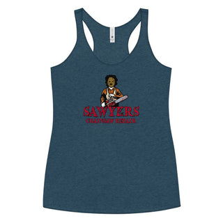 Sawyers Chainsaw Repair Women's Racerback Tank