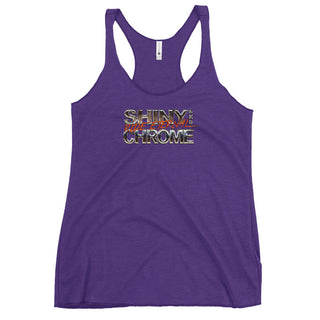 a women's tank top that says shiny chrome