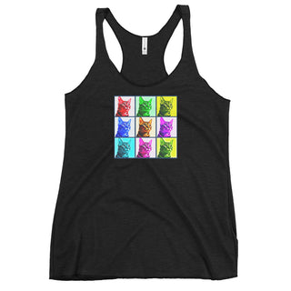 Warhol Cats Women's Racerback Tank